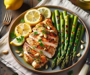 One-Pan Lemon Garlic Chicken and Asparagus