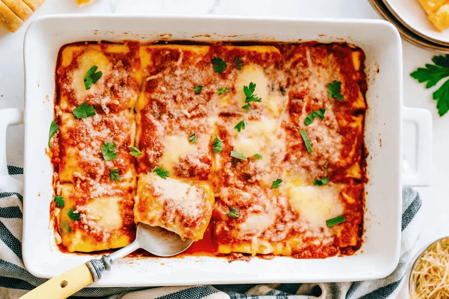 Lazy Girl’s Ravioli Casserole 6 Ravioli Casserole