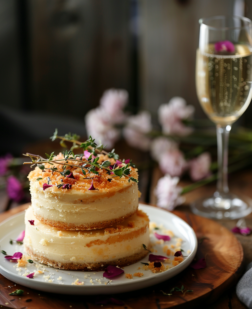 2 tier wedding cake
