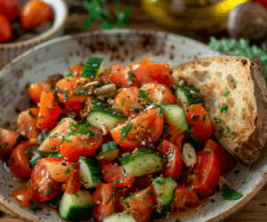 Delicious Tomato Cucumber Salad Recipe: Easy, Healthy & Flavorful