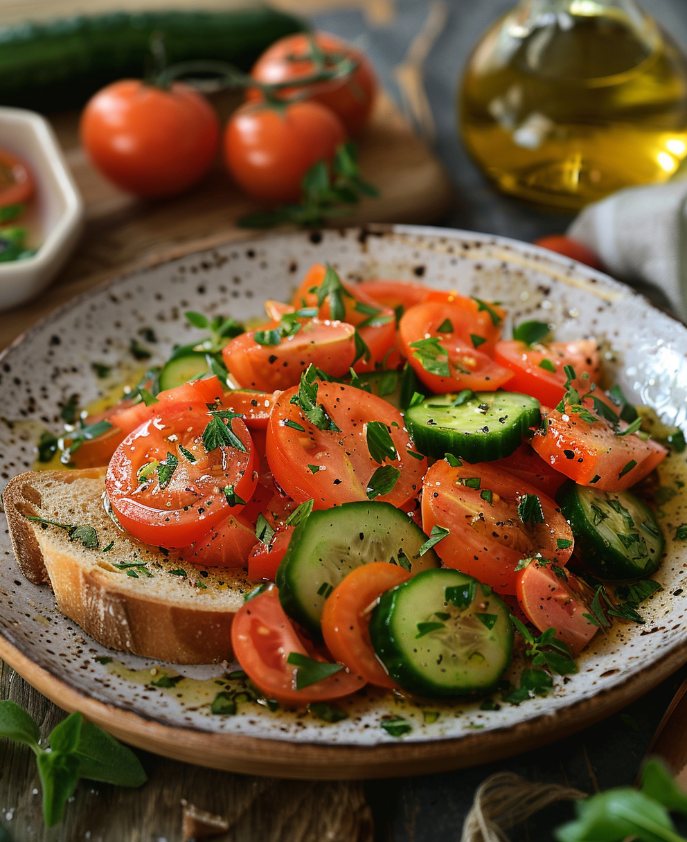 tomato cucumber salad recipe