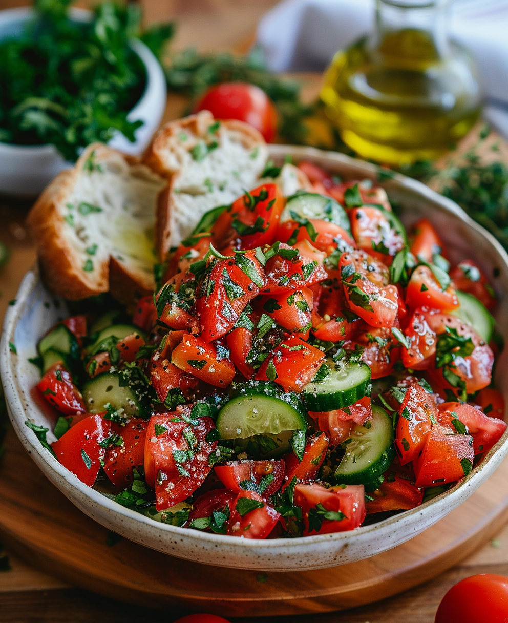 tomato cucumber salad recipe