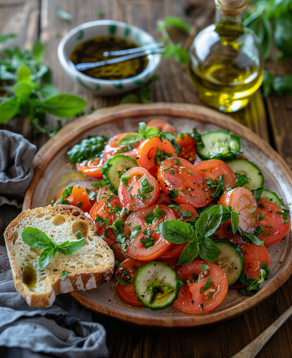 tomato cucumber salad recipe