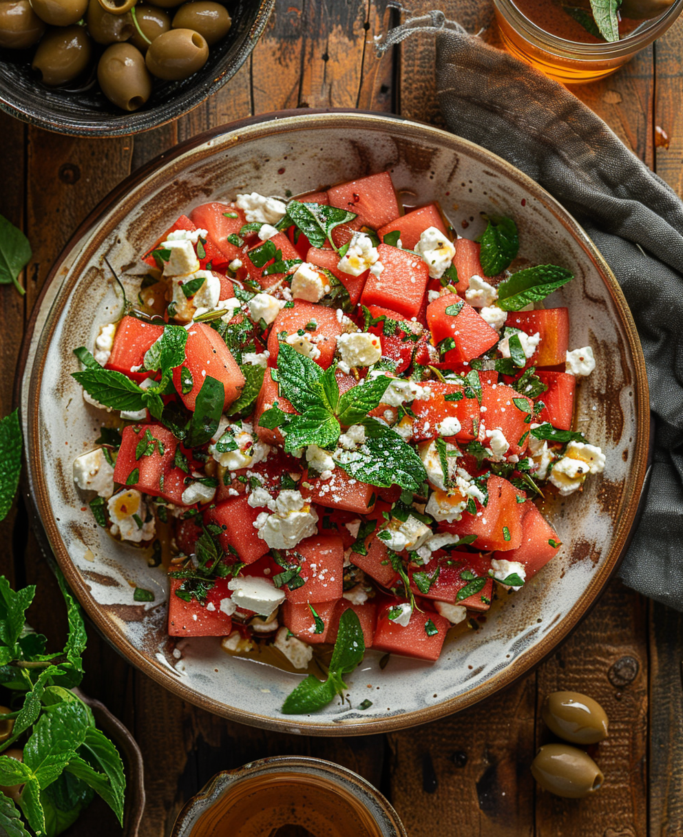 watermelon salad recipe
