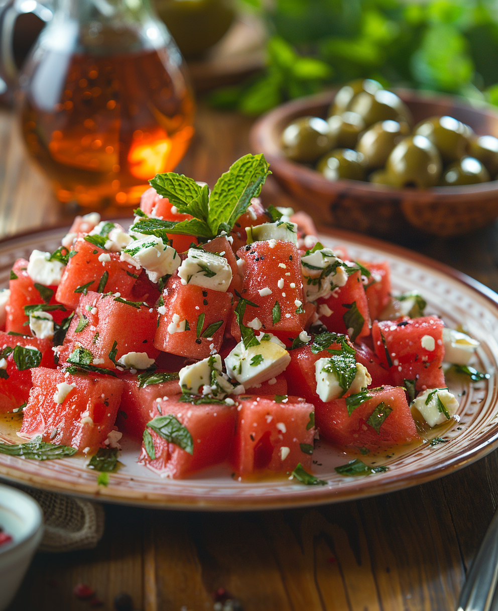 watermelon salad recipe