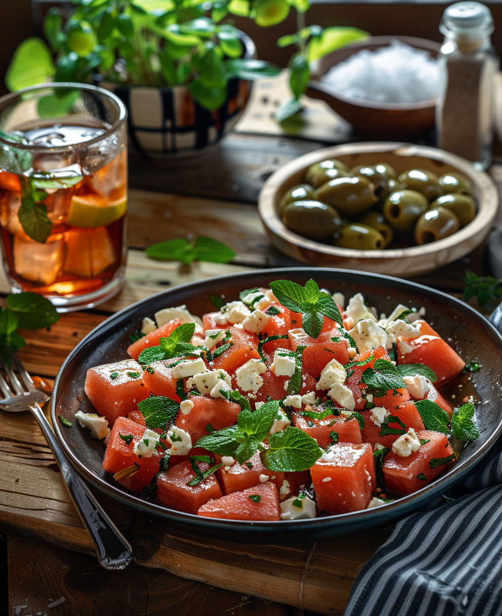 watermelon salad recipe