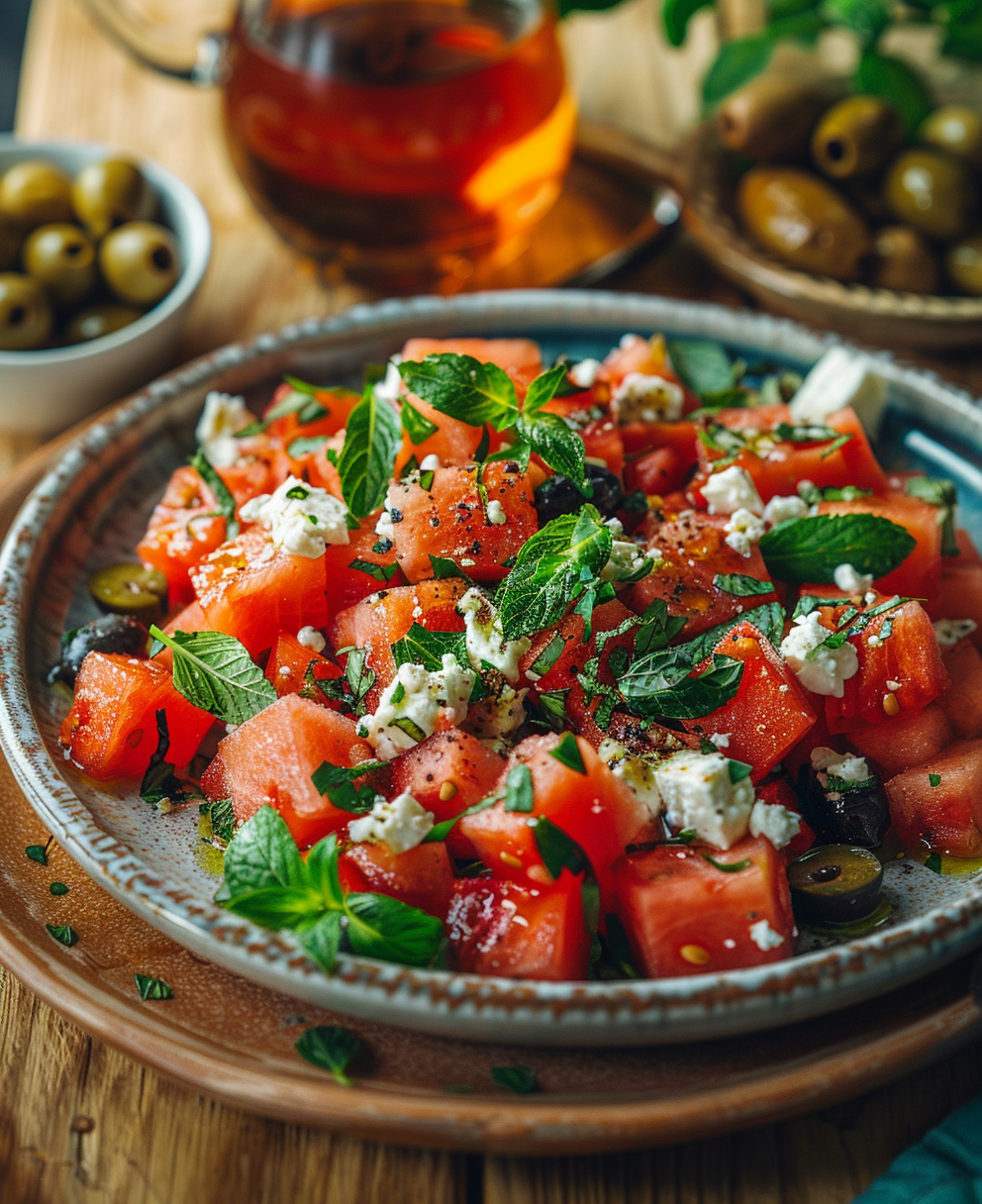 watermelon salad recipe