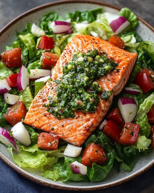 Salmon Chimichurri Salad