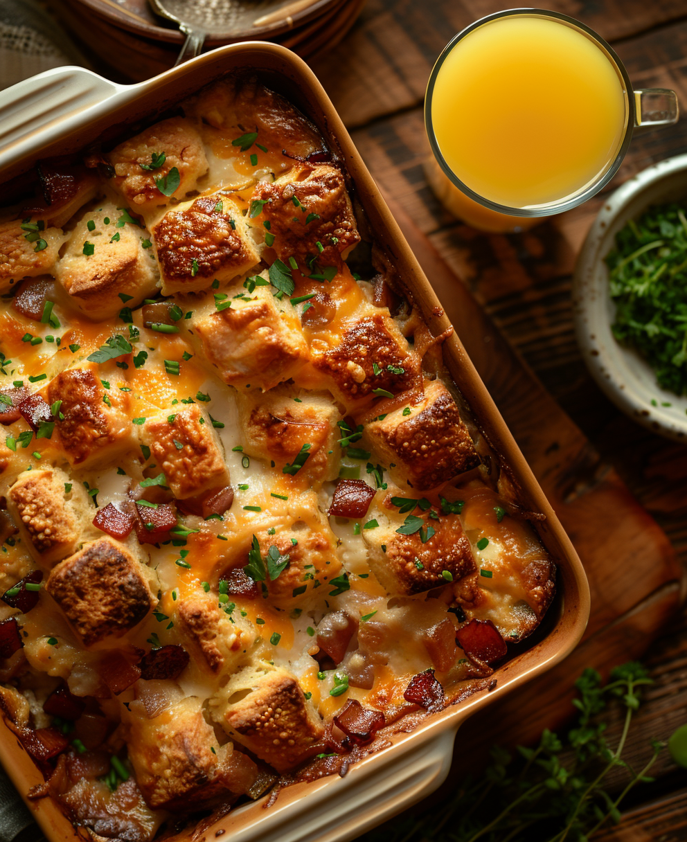 breakfast casserole recipes with biscuits