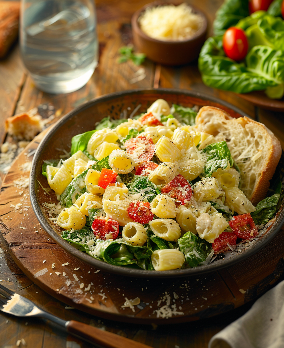 caesar pasta salad recipe