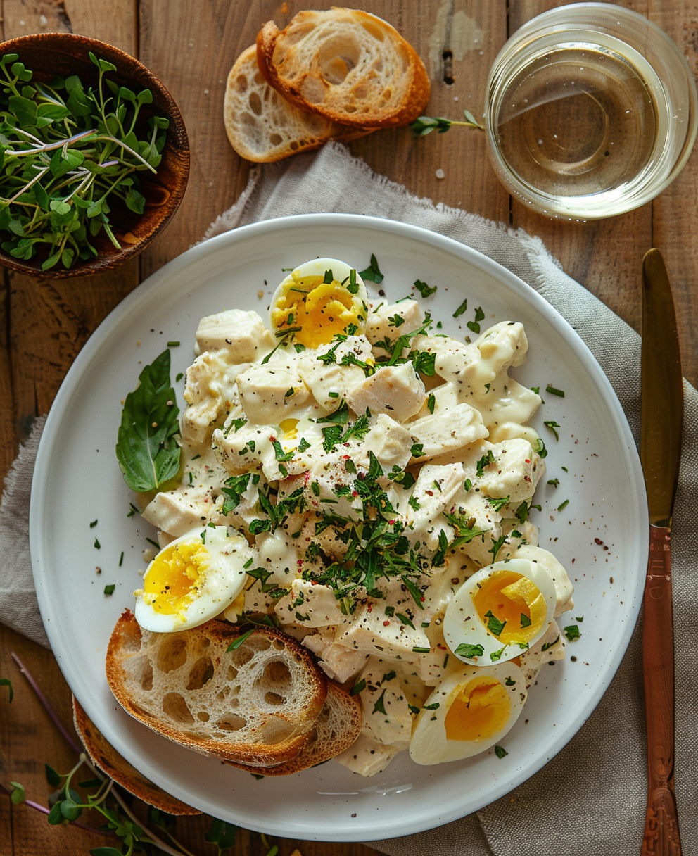 chicken salad recipe with eggs