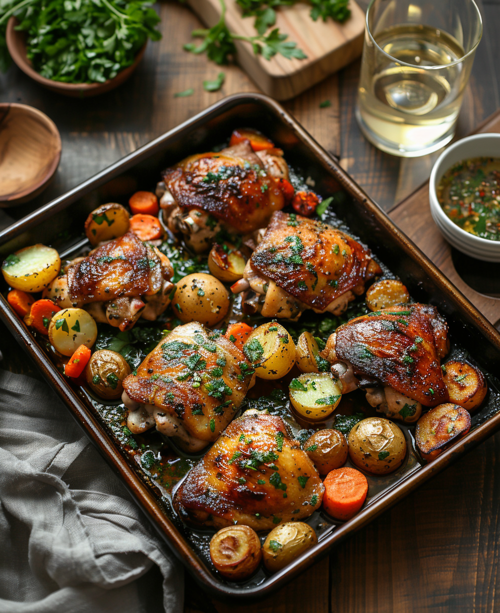 chicken thigh sheet pan recipes
