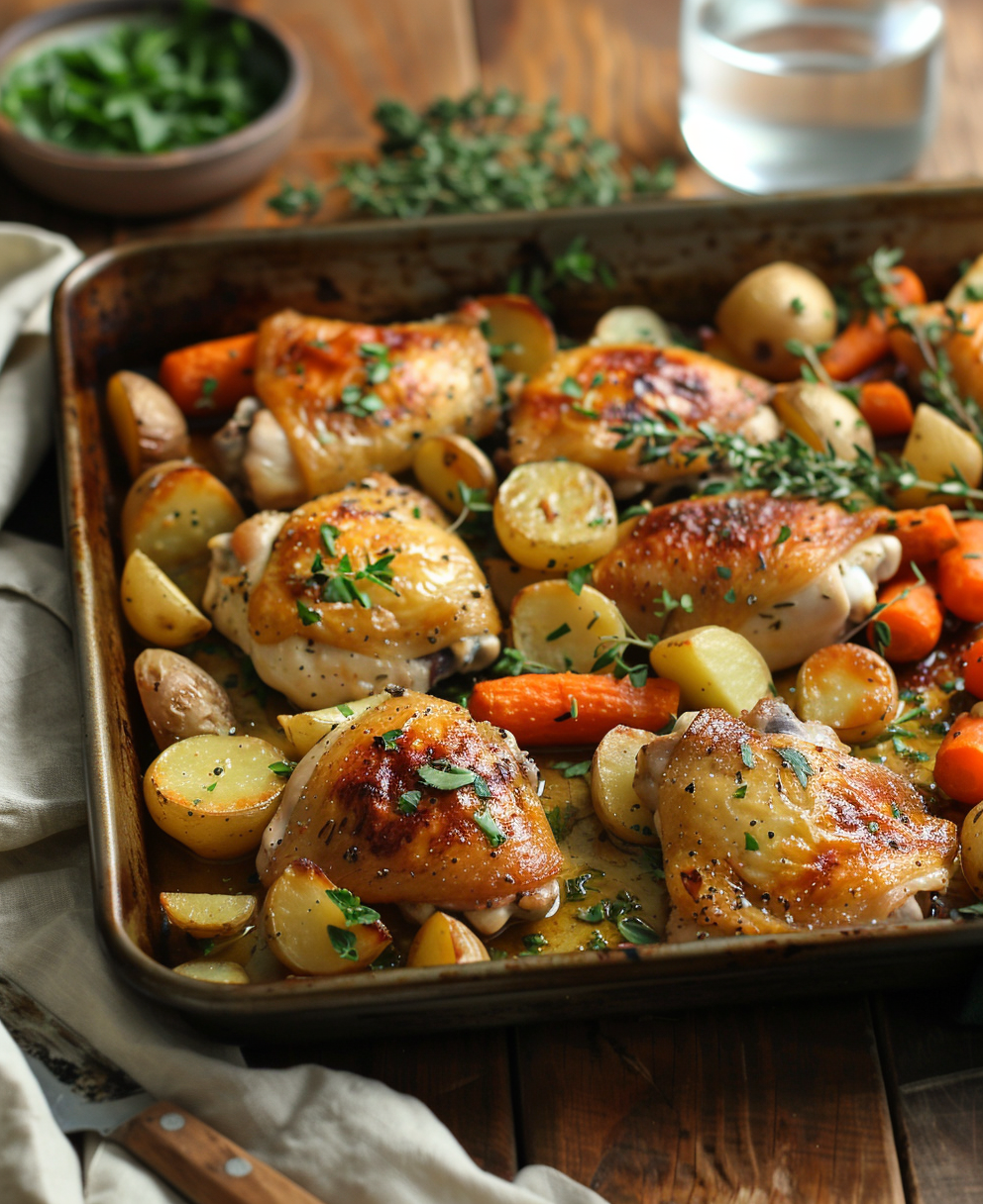 chicken thigh sheet pan recipes