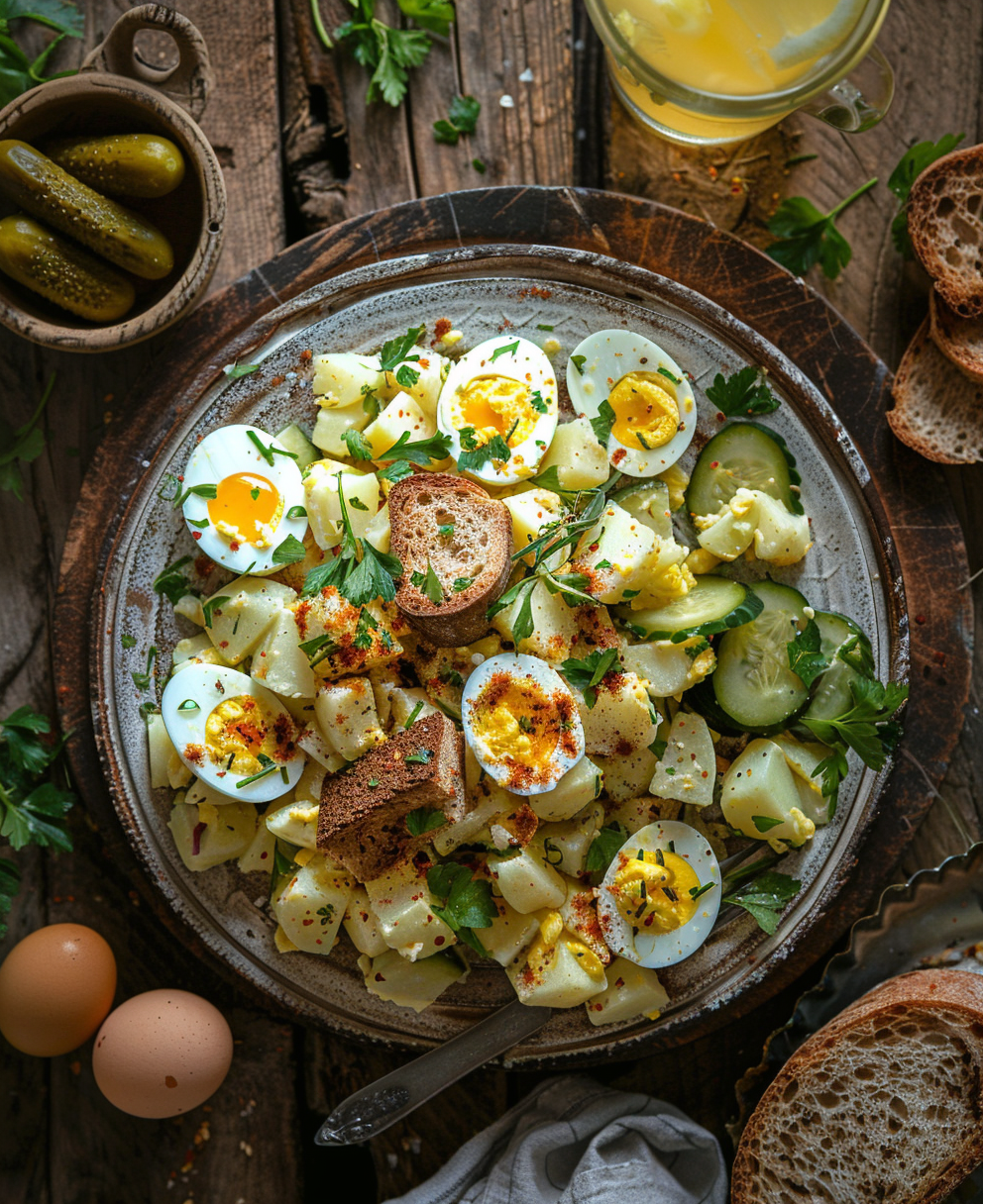 deviled egg potato salad recipe