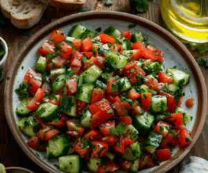 Delicious Israeli Salad Recipe: A Fresh and Healthy Mediterranean Dish
