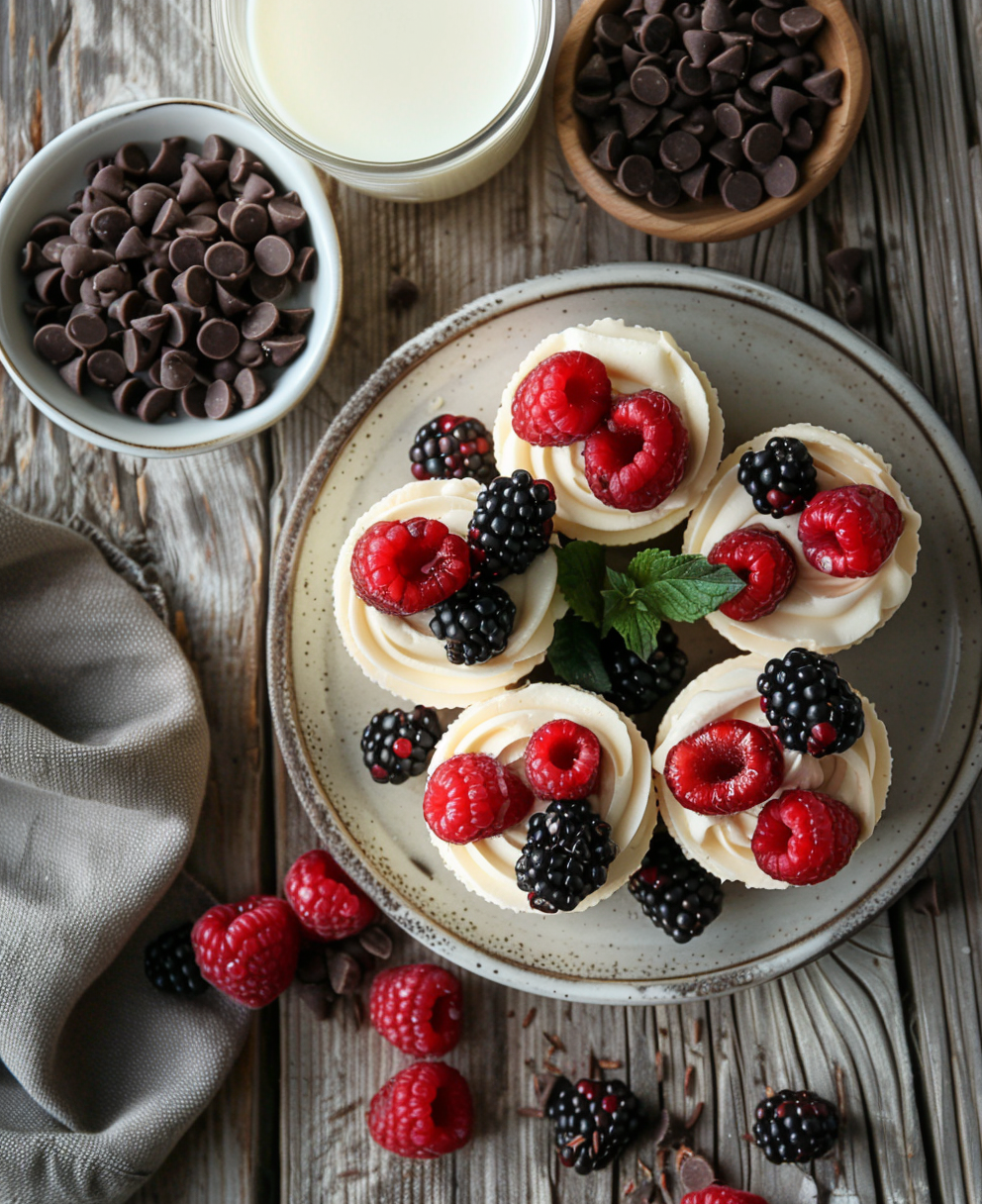no bake mini cheesecakes