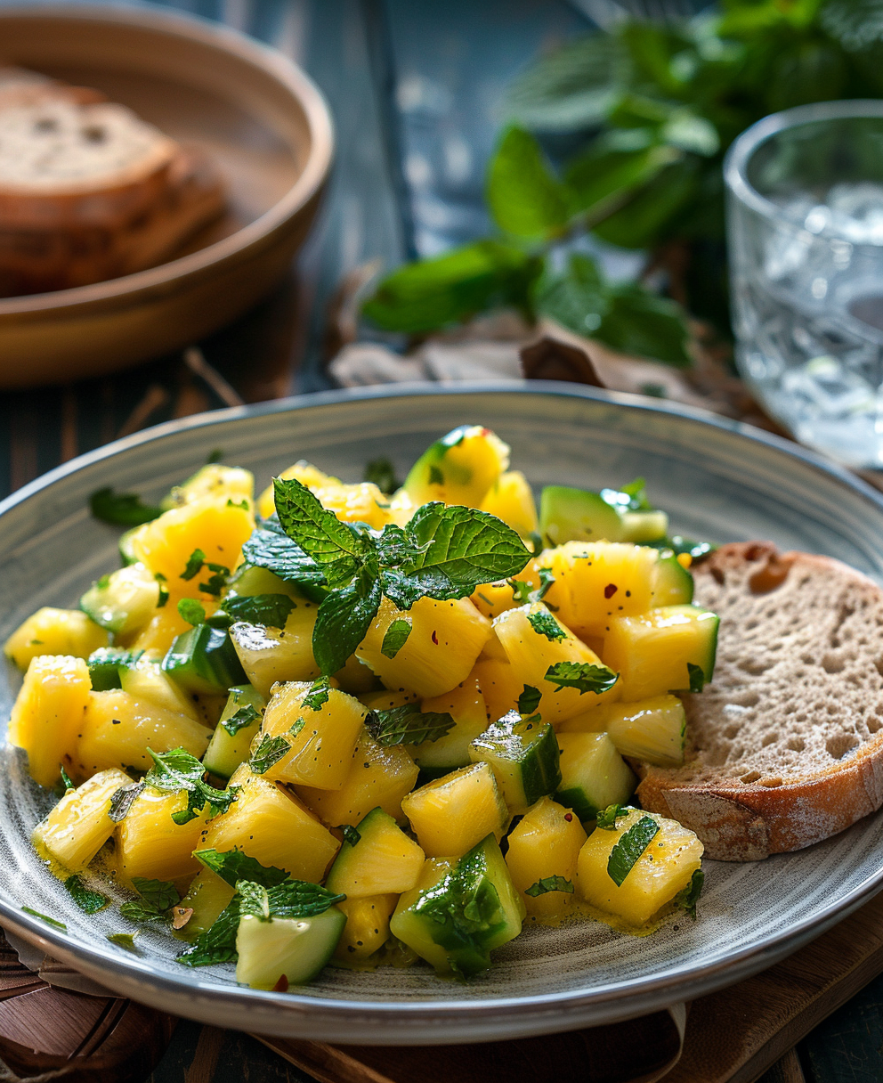 pineapple cucumber salad recipe