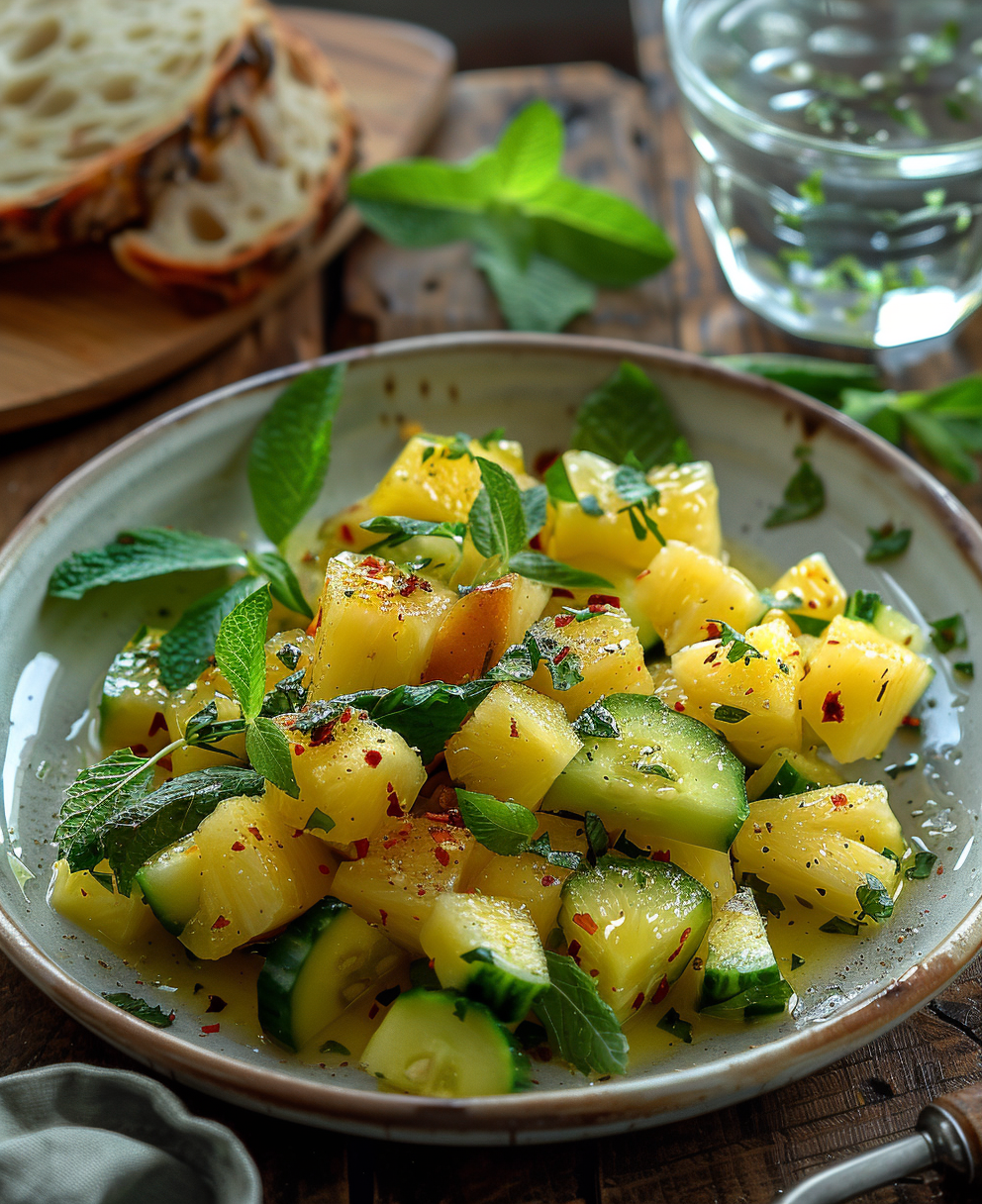 pineapple cucumber salad recipe