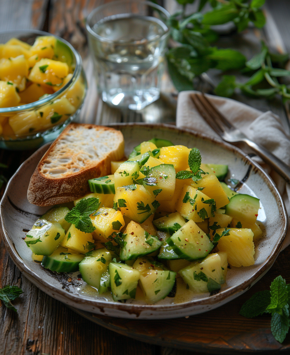 pineapple cucumber salad recipe