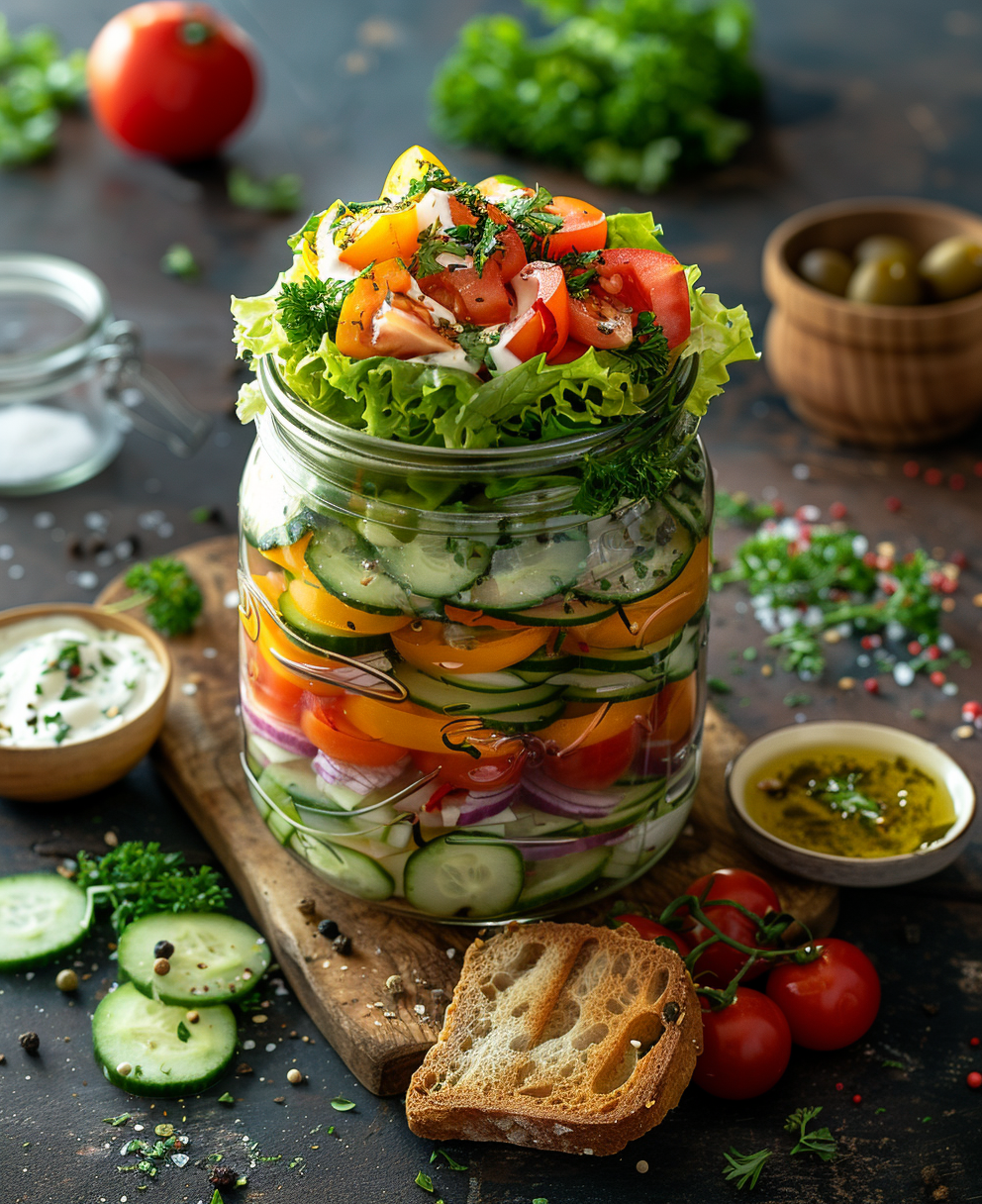 salad in a jar recipes