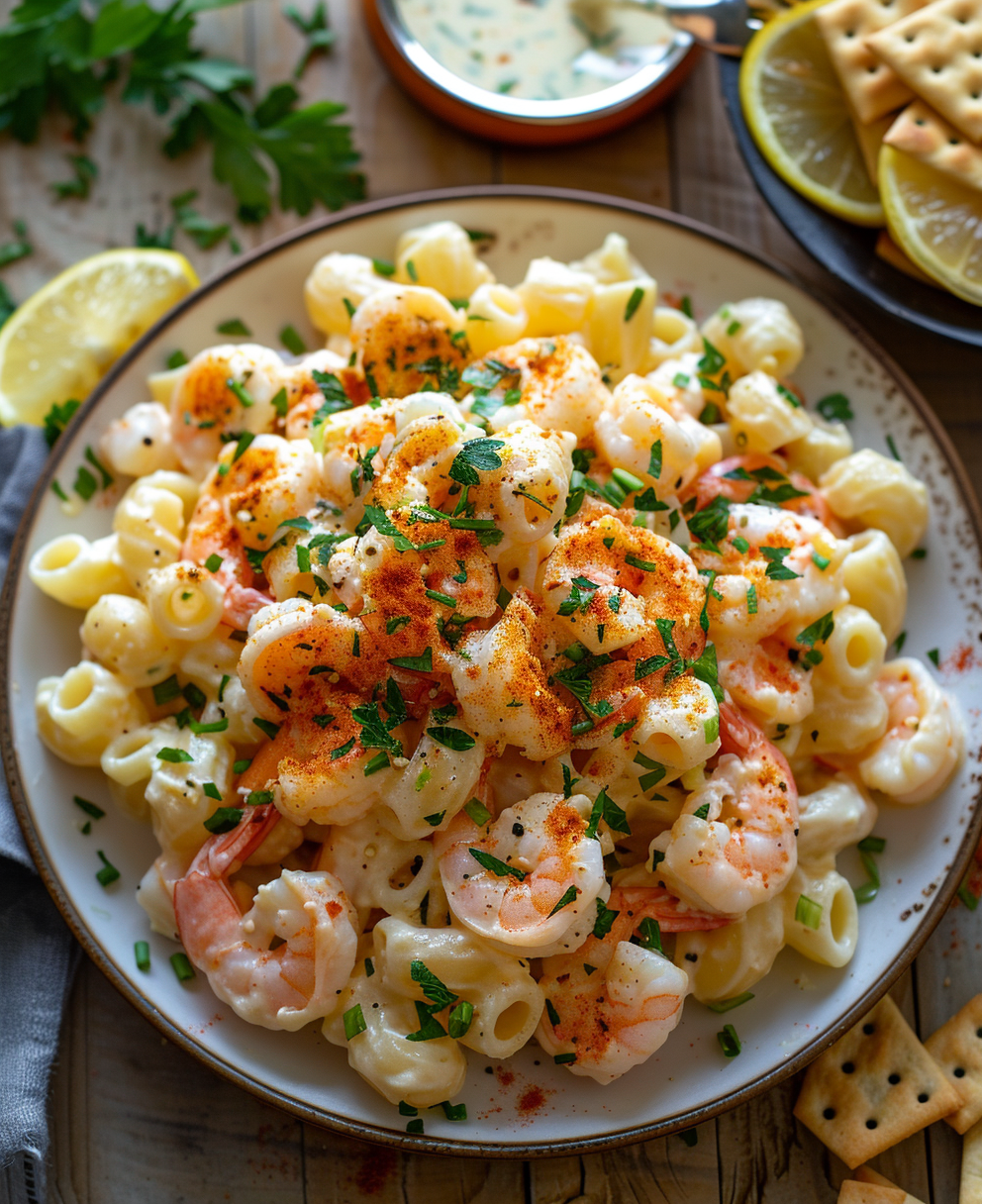 shrimp macaroni salad recipe