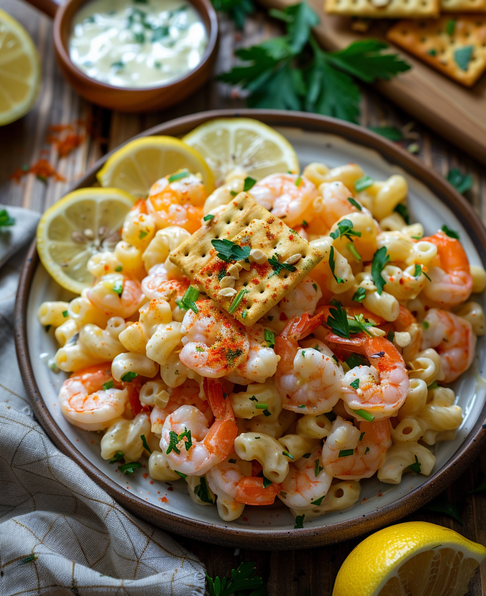 shrimp macaroni salad recipe