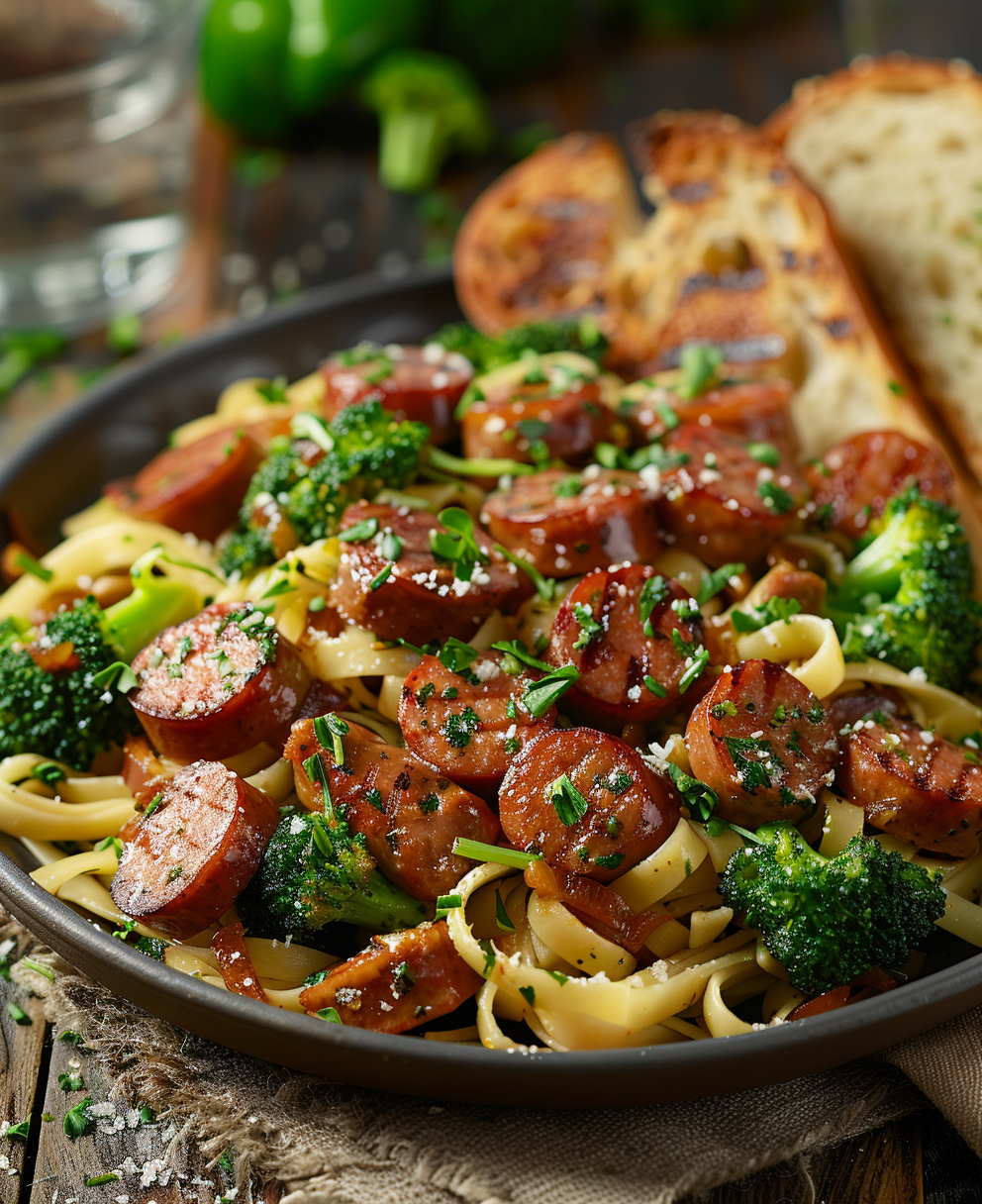 smoked sausage and pasta recipes