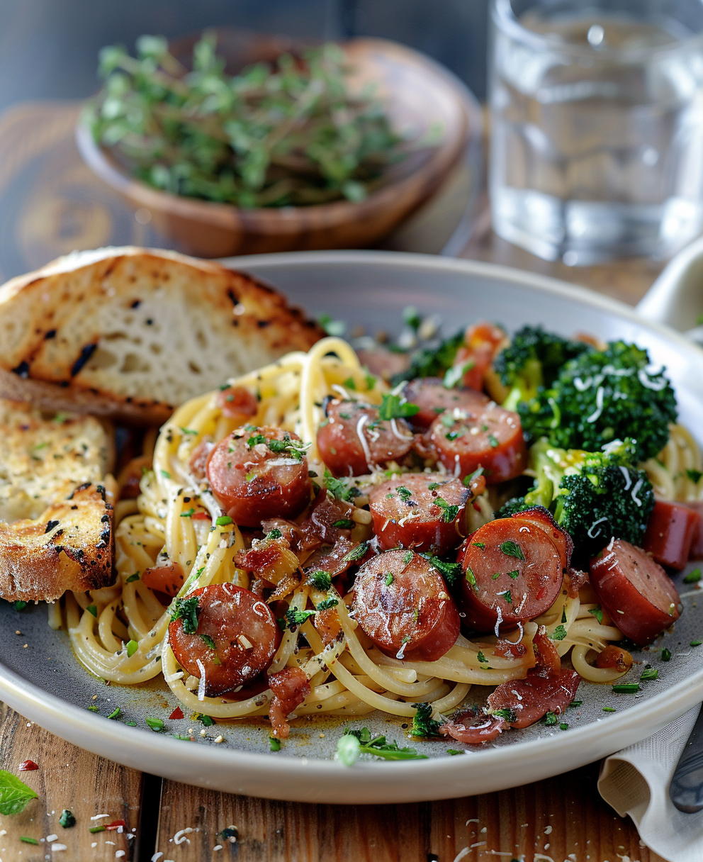 smoked sausage and pasta recipes