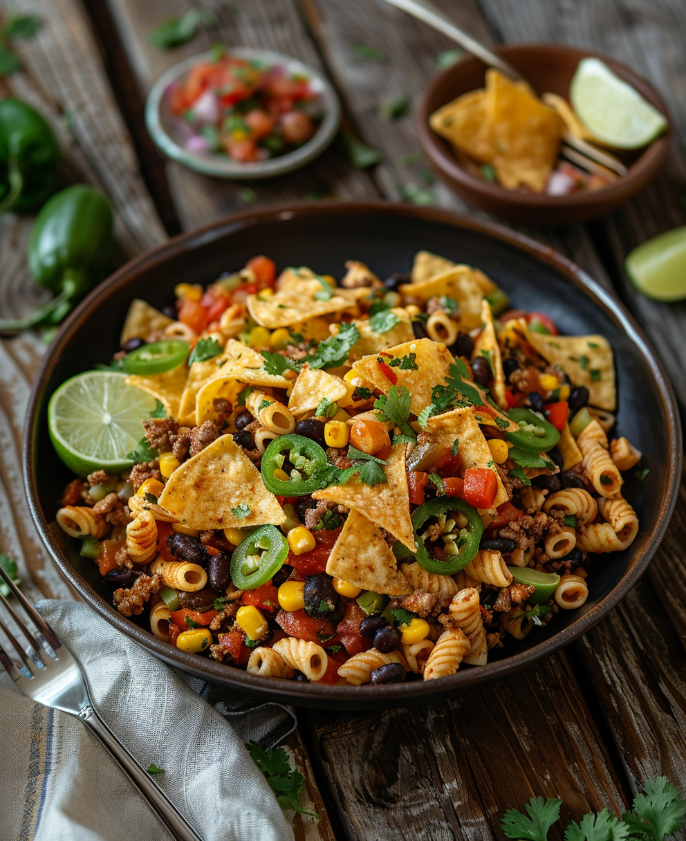 taco pasta salad recipe