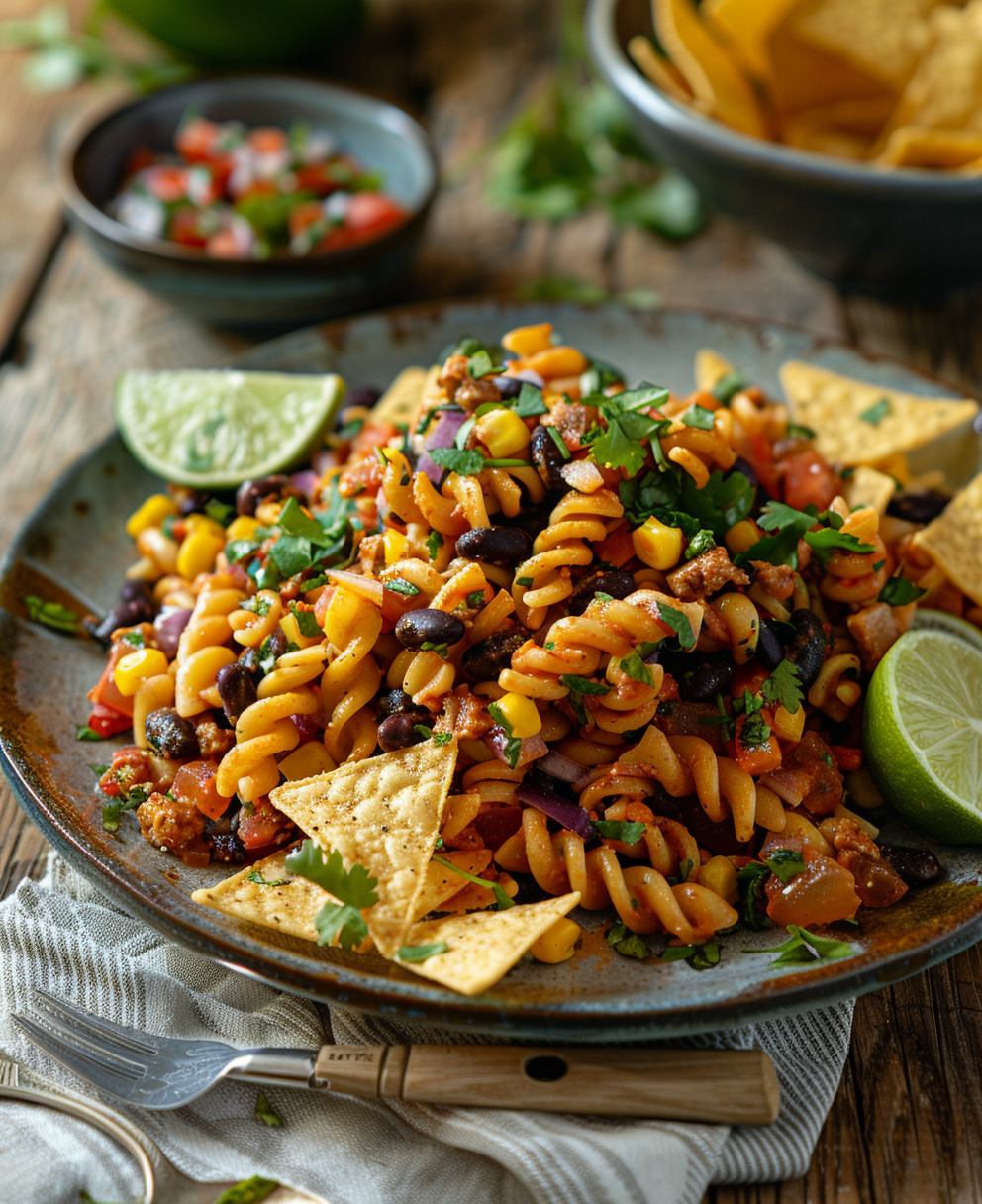 Delicious Taco Pasta Salad Recipe: A Fiesta in Every Bite! 4 taco pasta salad recipe