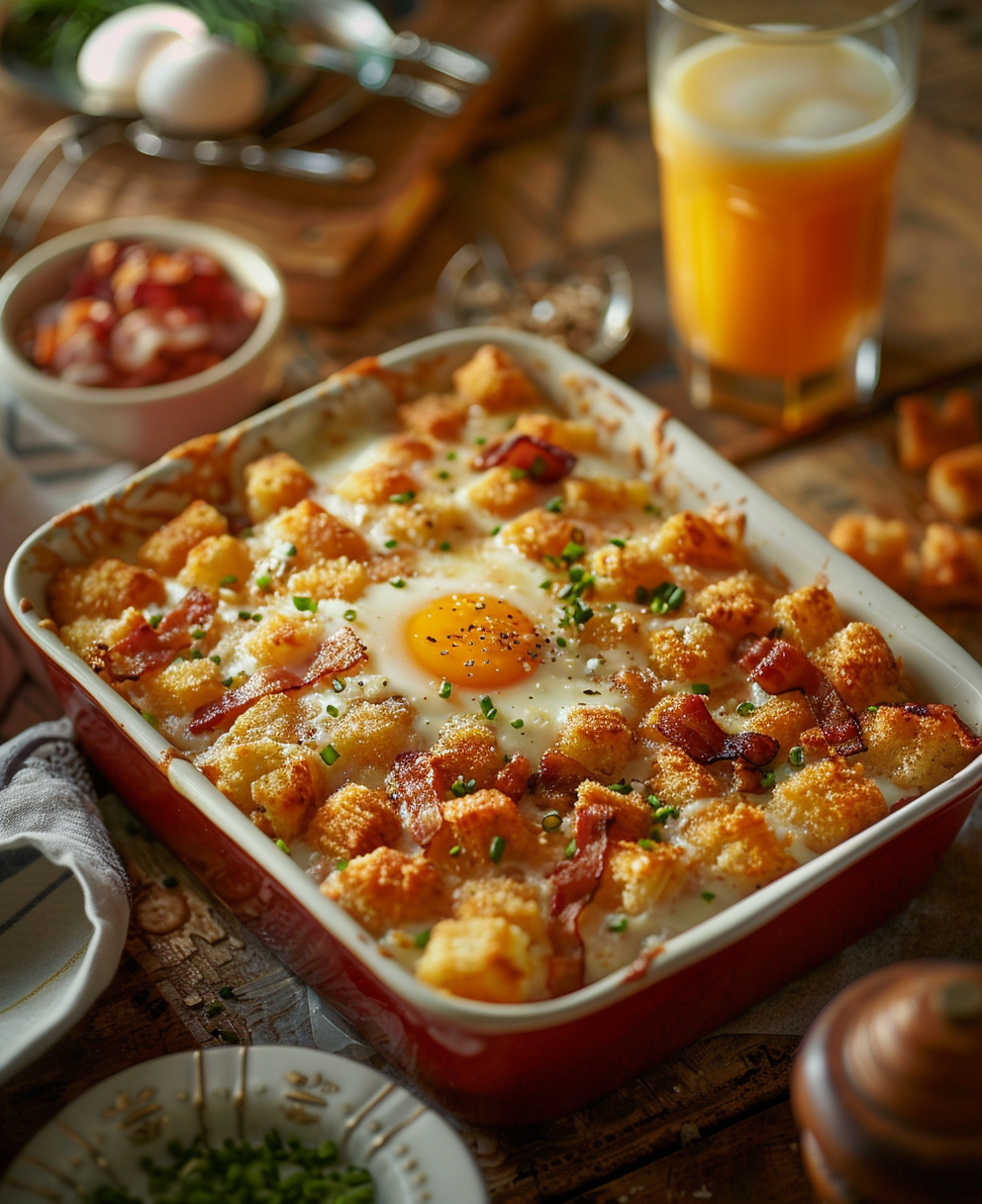 tater tot casserole breakfast recipe