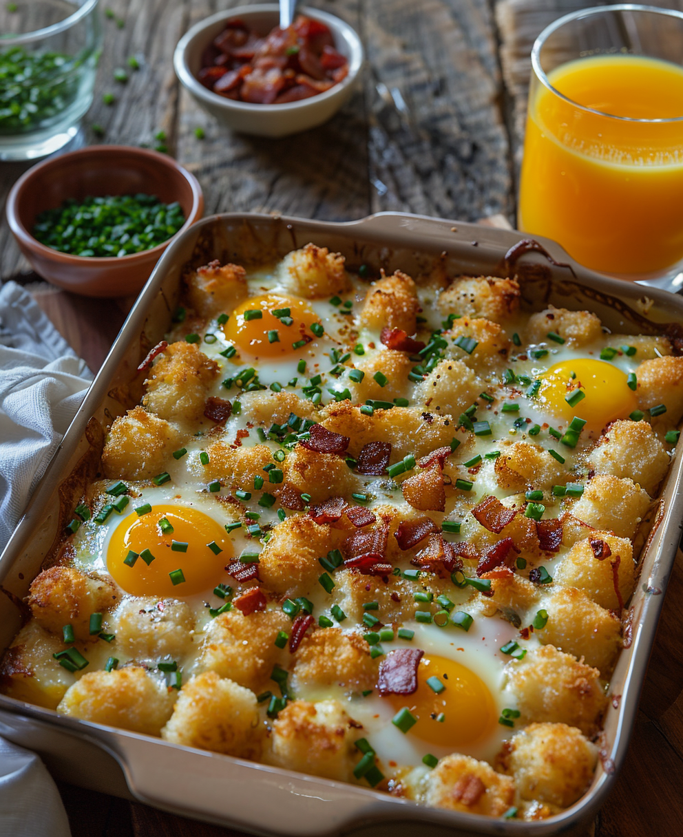 tater tot casserole breakfast recipe