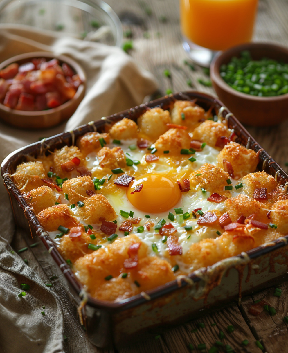 tater tot casserole breakfast recipe