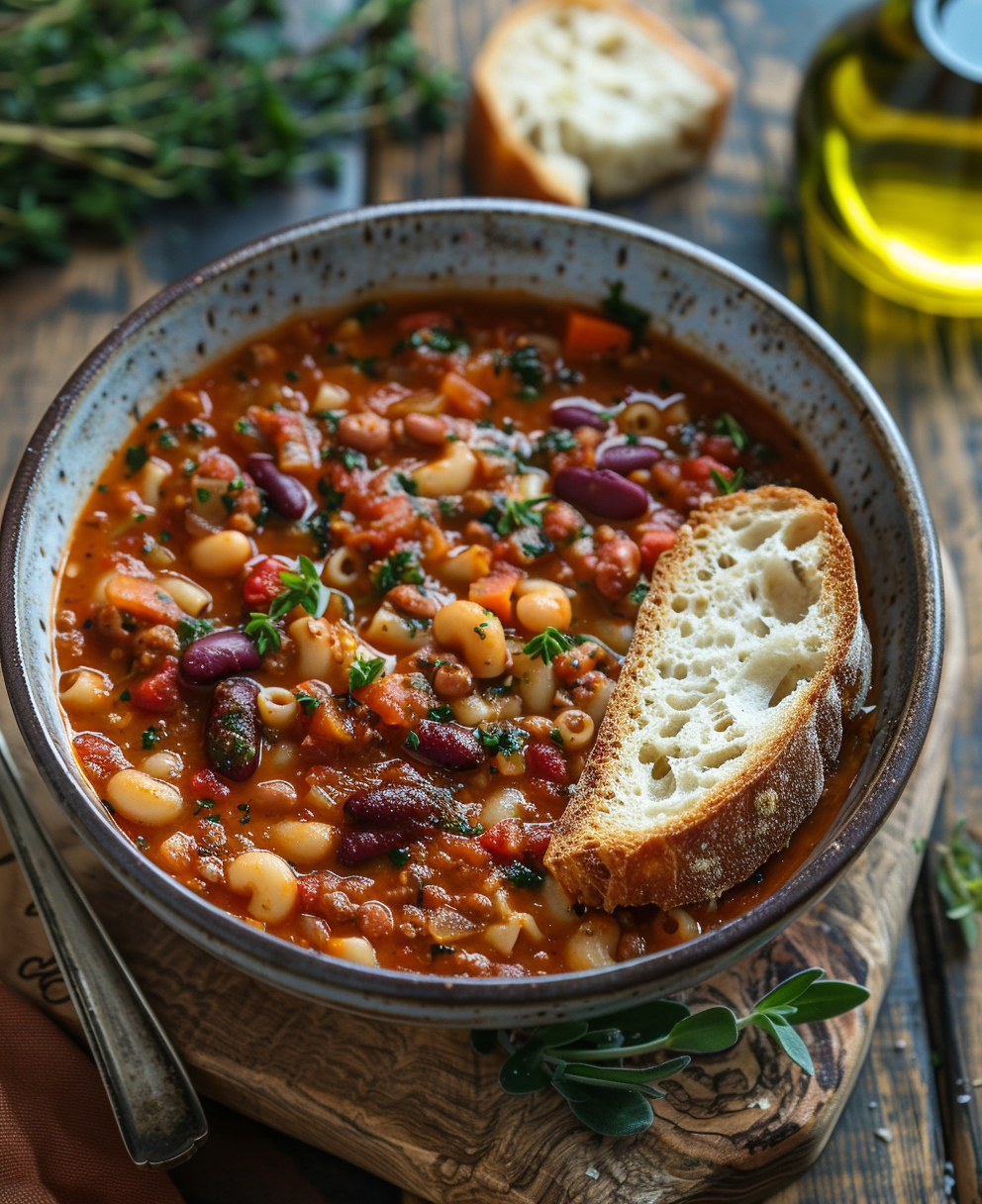 traditional italian pasta fagioli recipe