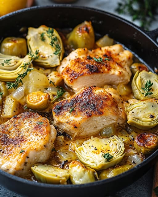 Artichoke Chicken Skillet