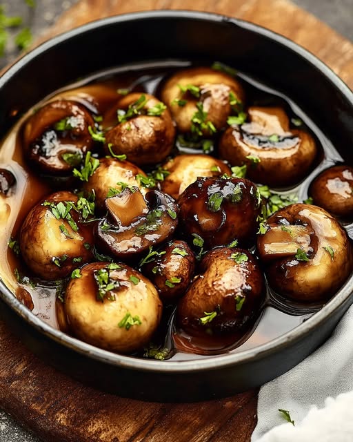 Balsamic Honey Mushrooms