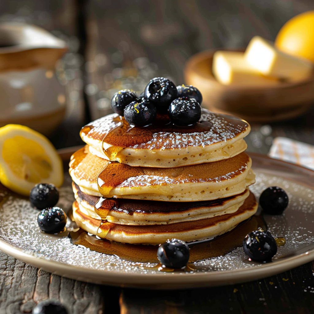 Blueberry Lemon Ricotta Pancakes: Irresistibly Fluffy & Delicious 2 Blueberry Lemon Ricotta Pancakes