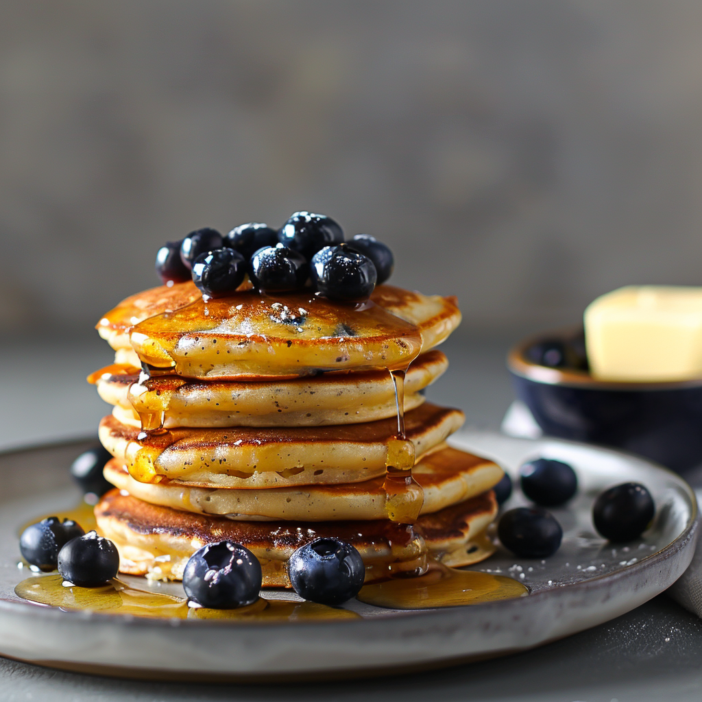 Blueberry Lemon Ricotta Pancakes: Irresistibly Fluffy & Delicious 3 Blueberry Lemon Ricotta Pancakes