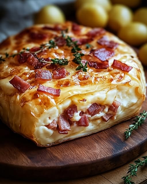 Camembert Bacon Puff