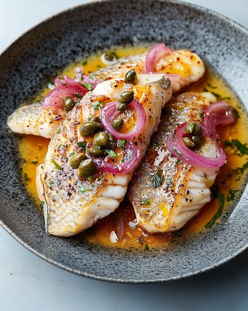 Capers Vinaigrette Fish