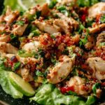 Chicken Larb Lettuce Wraps