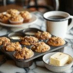 Cinnamon Swirl Streusel Muffins
