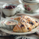 Cranberry Orange Scones with Glaze