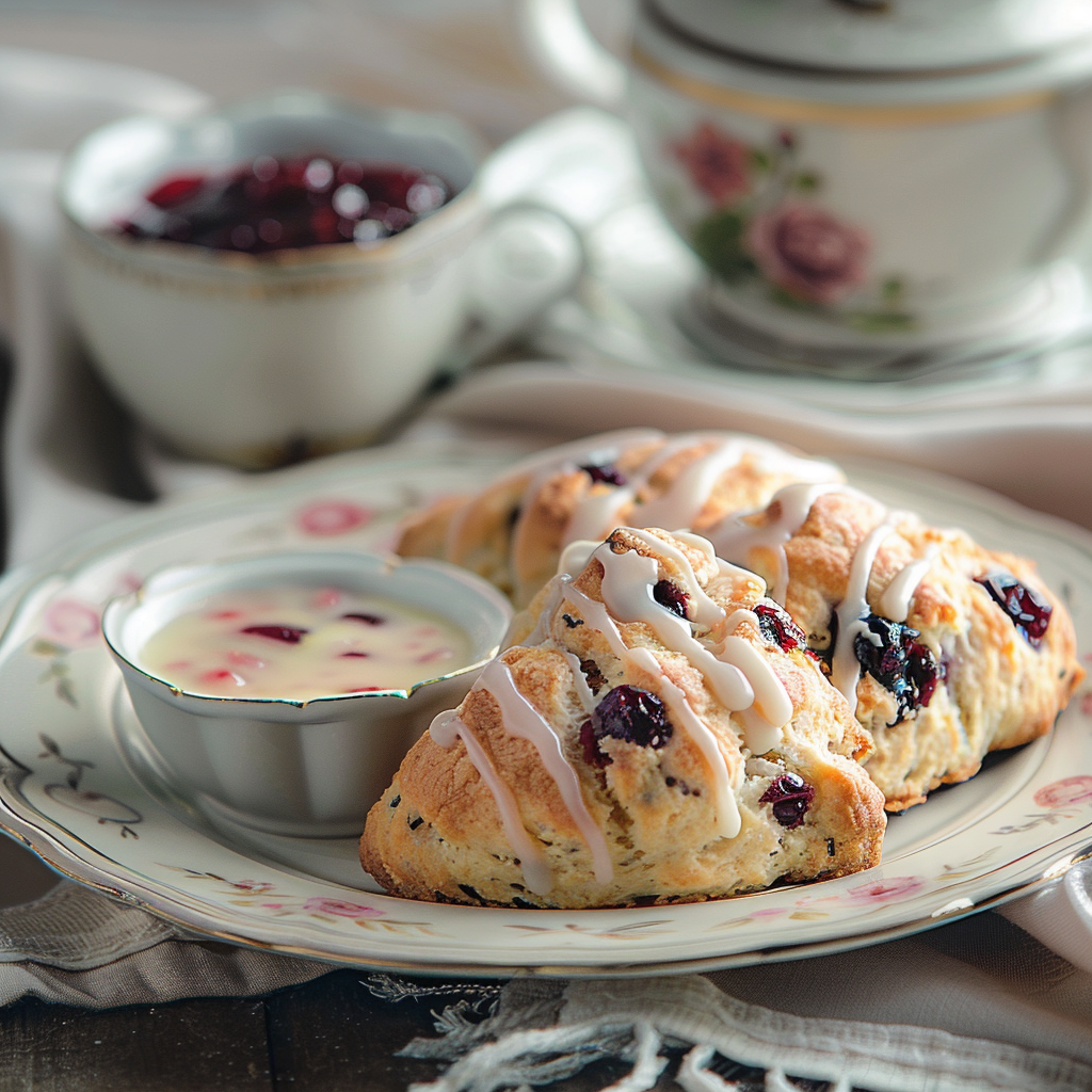 Cranberry Orange Scones with Glaze: Irresistibly Delicious Recipe 1 Cranberry Orange Scones with Glaze