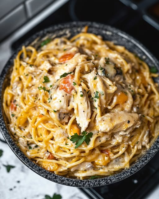 Creamy Chicken Tetrazzini