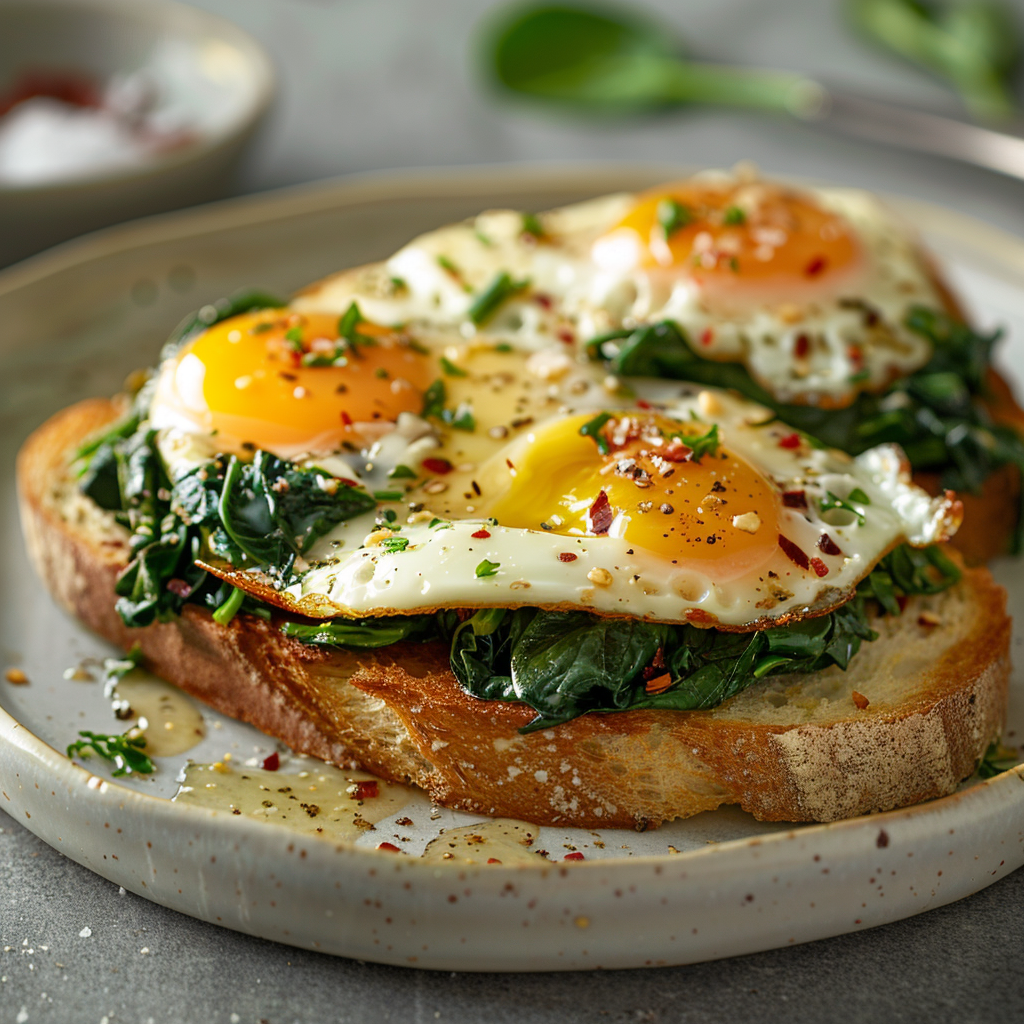 Eggs Florentine with Garlic Spinach: Irresistible Brunch Delight 7 Eggs Florentine with Garlic Spinach