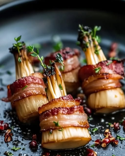 Enoki Bacon Bites