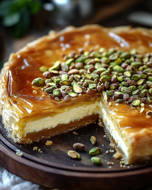 Honey Pistachio Cheesecake