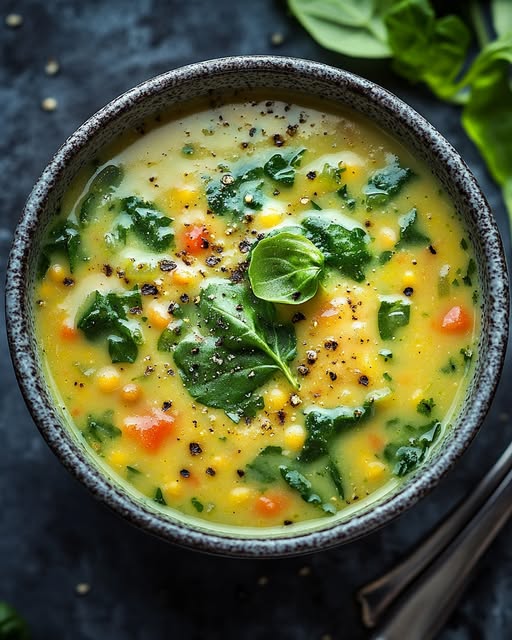 Lentil Spinach Soup