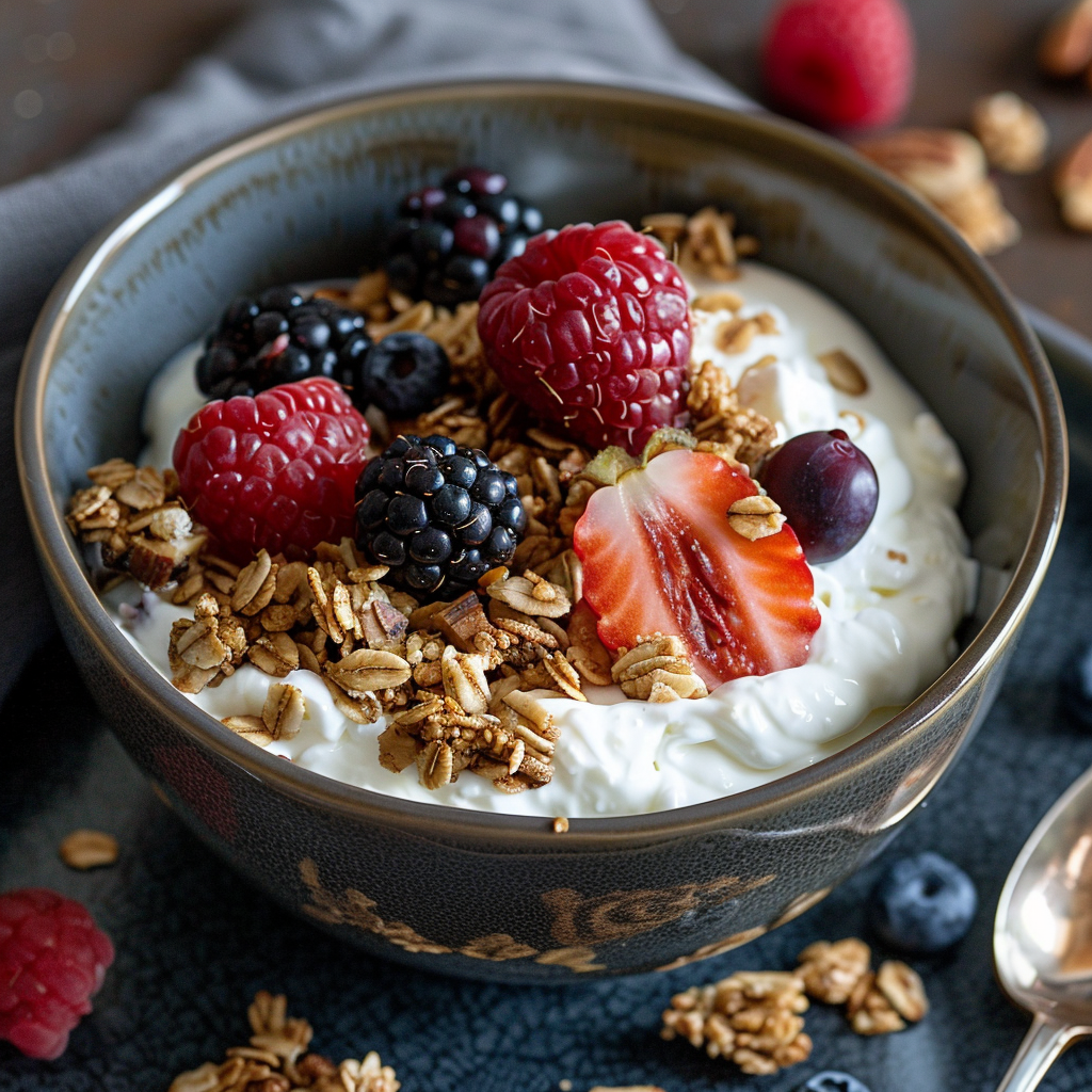 Maple Pecan Granola with Greek Yogurt: Irresistibly Delicious Breakfast Idea 3 Maple Pecan Granola with Greek Yogurt